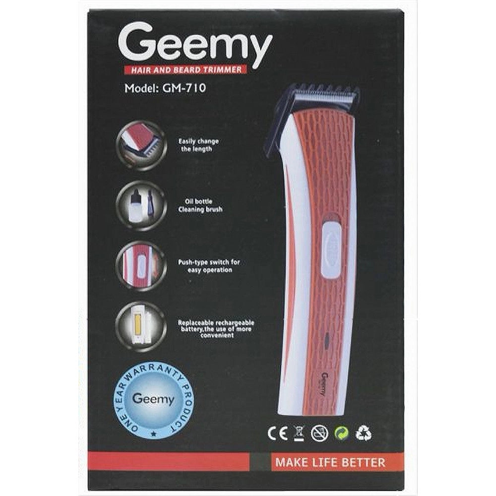 Trade Shop - Rasoio Elettrico Di Precisione Ricaricabile Per Barba Gemei Gm-710 Da Viaggio -