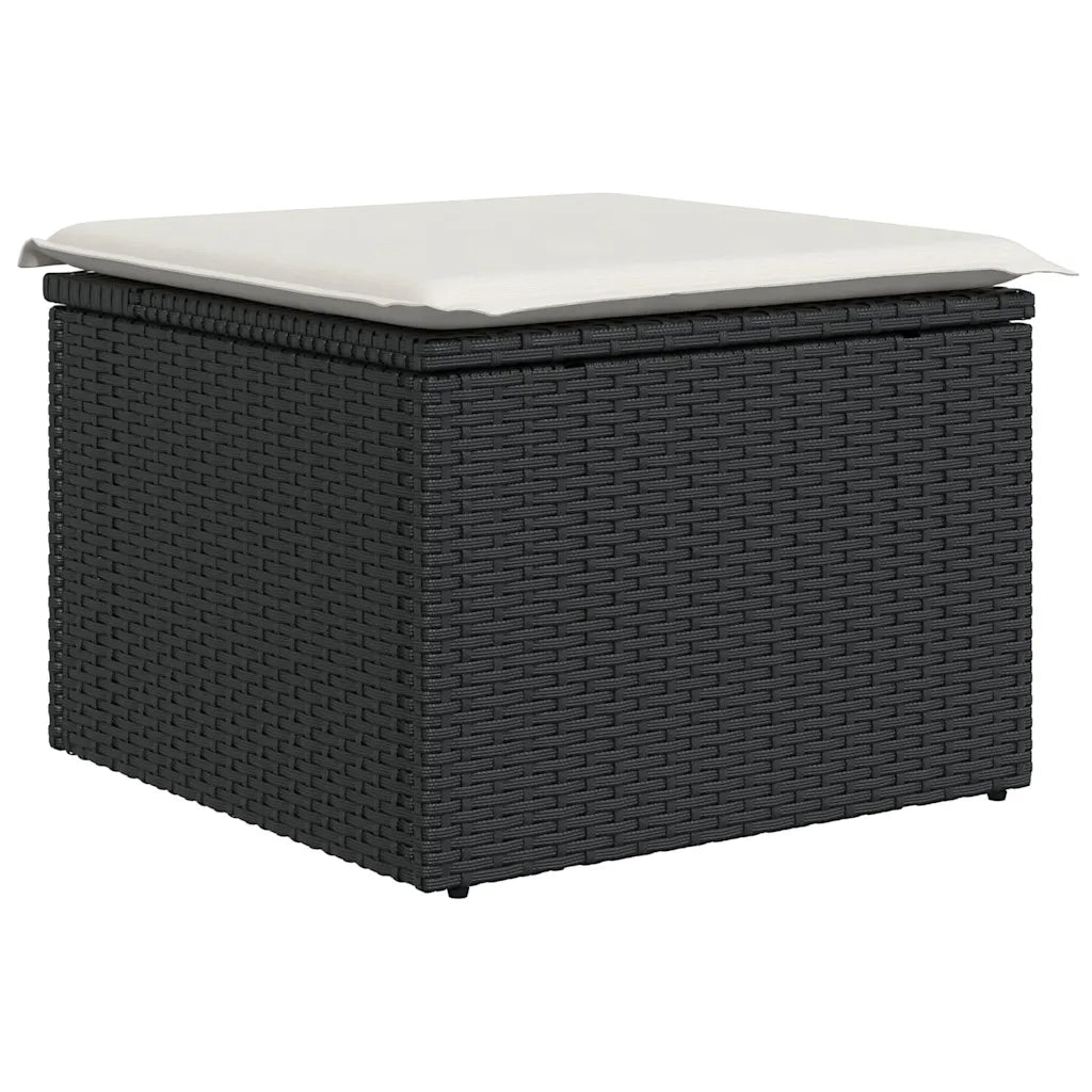 Set Divani da Giardino 10pz con Cuscini in Polyrattan Marrone 3228903