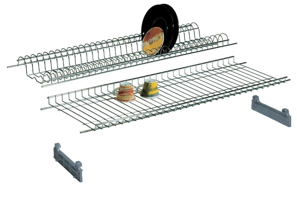 MENSOLA COLAPIATTI ACCIAIO CROM C/SUPP 56 CM- 6,0 coppie
