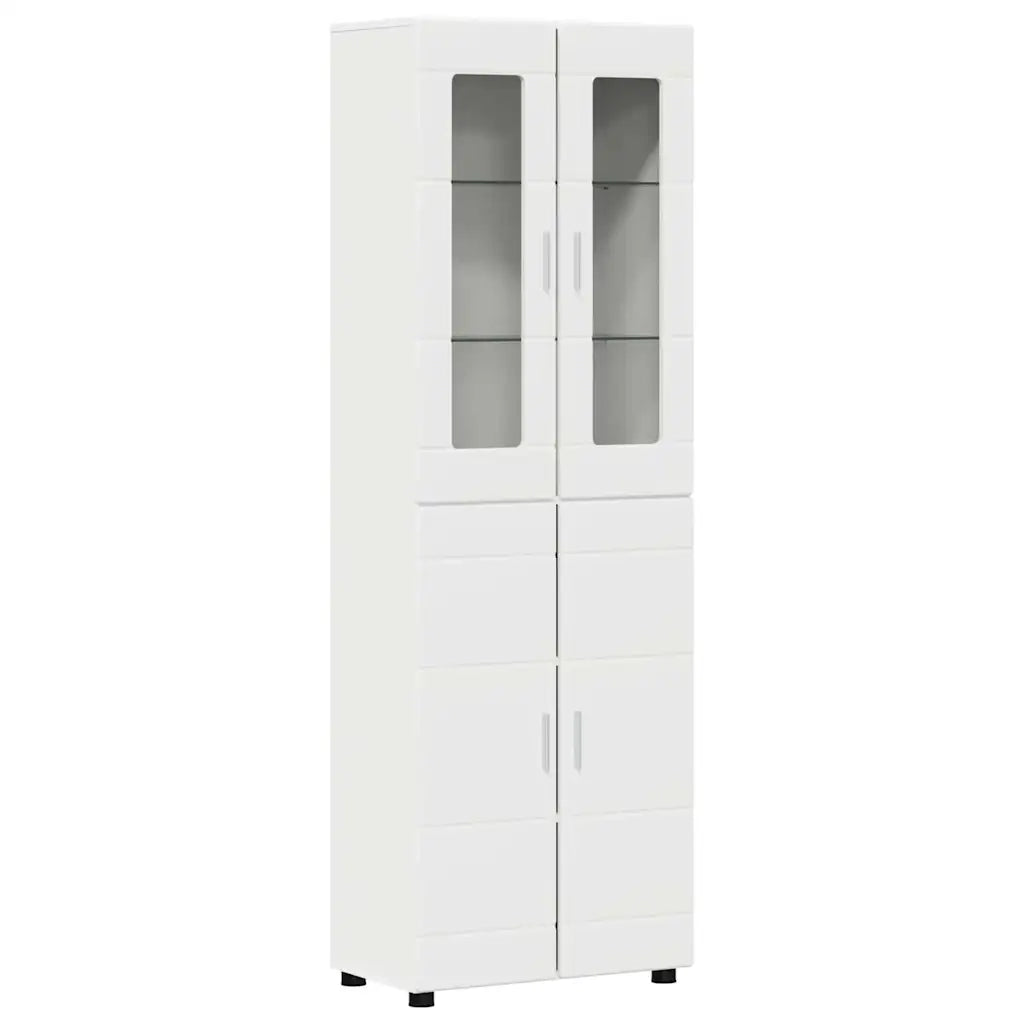 Credenza FLORIN Bianco 60 x 35 x 182 cm Legno multistrato