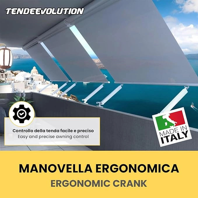Arganello per Tende da Sole Colore Bianco Modello Speed