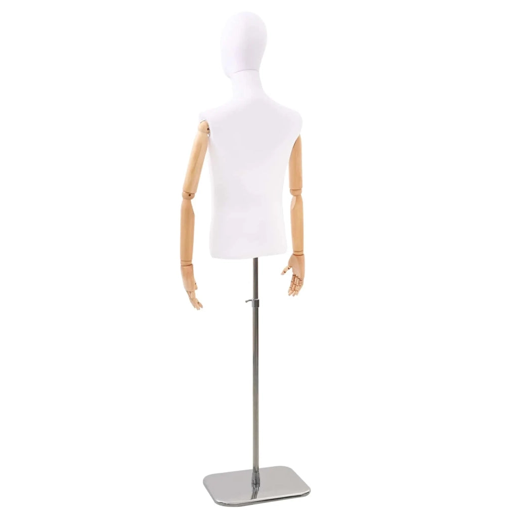 Manichino Regolabile 170-218 cm con Base Maschio PP Bianco 42041703