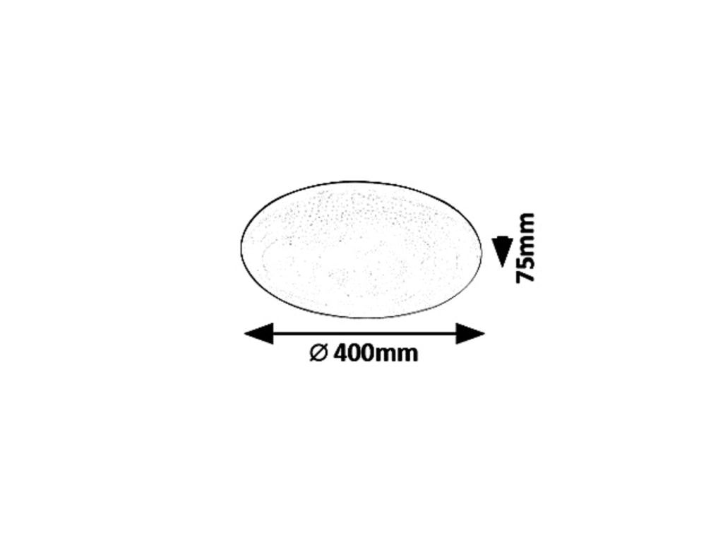 Plafoniera LED Rabalux Danny 40cm 36W CCT telecomando