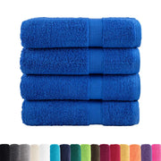 Asciugamani da doccia premium SOLUND 4 pezzi blu 70x140 cm 600 g/m2