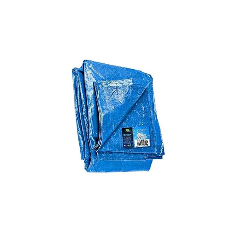Trade Shop - Telo Copri Auto Moto Copritutto 5x6mt In Polietilene Colore Blu Impermeabile -