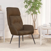 Poltrona Relax Marrone in Similpelle Scamosciata 341279