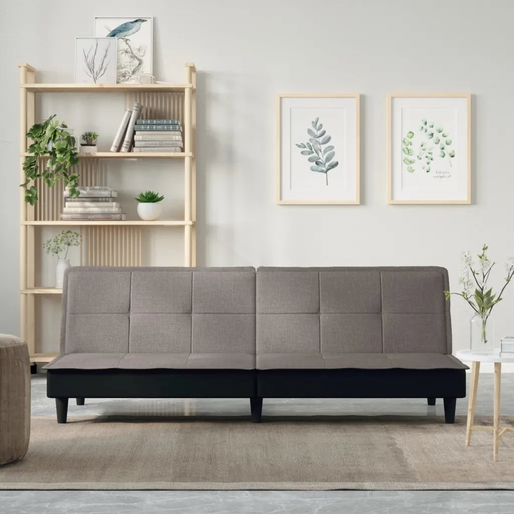 Divano Letto Tortora in Tessuto 351918