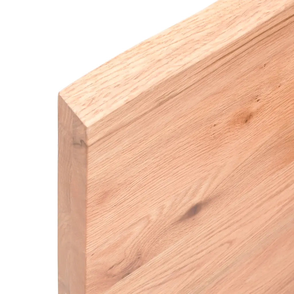 Piano Bagno Marrone 120x60x(2-4) cm Legno Massello Trattato CFW7124538