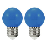 Polux PARTY 2x lampadine LED E27 G45 blu 36V ghirlanda
