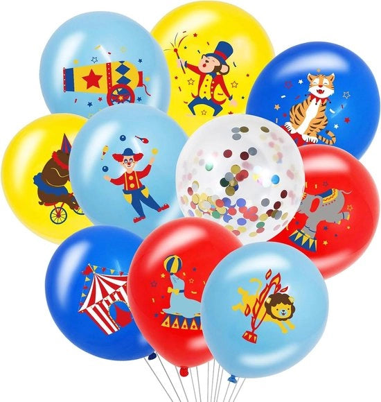 Decorazioni per feste - 20 pezzi tema circo