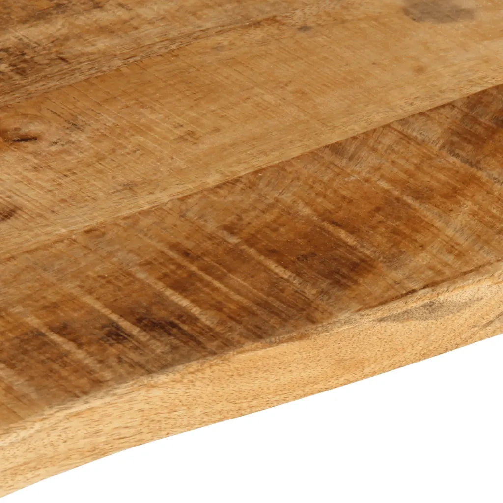 Piano Tavolo | Superficie Tavolo | Piano Scrivania 100x60x2,5cm Bordi Vivi Legno di Mango Grezzo