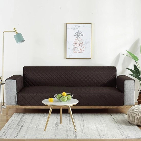 Cuscino impermeabile per loveseat 2 posti - Protezione perfetta per il mobilio - Nero