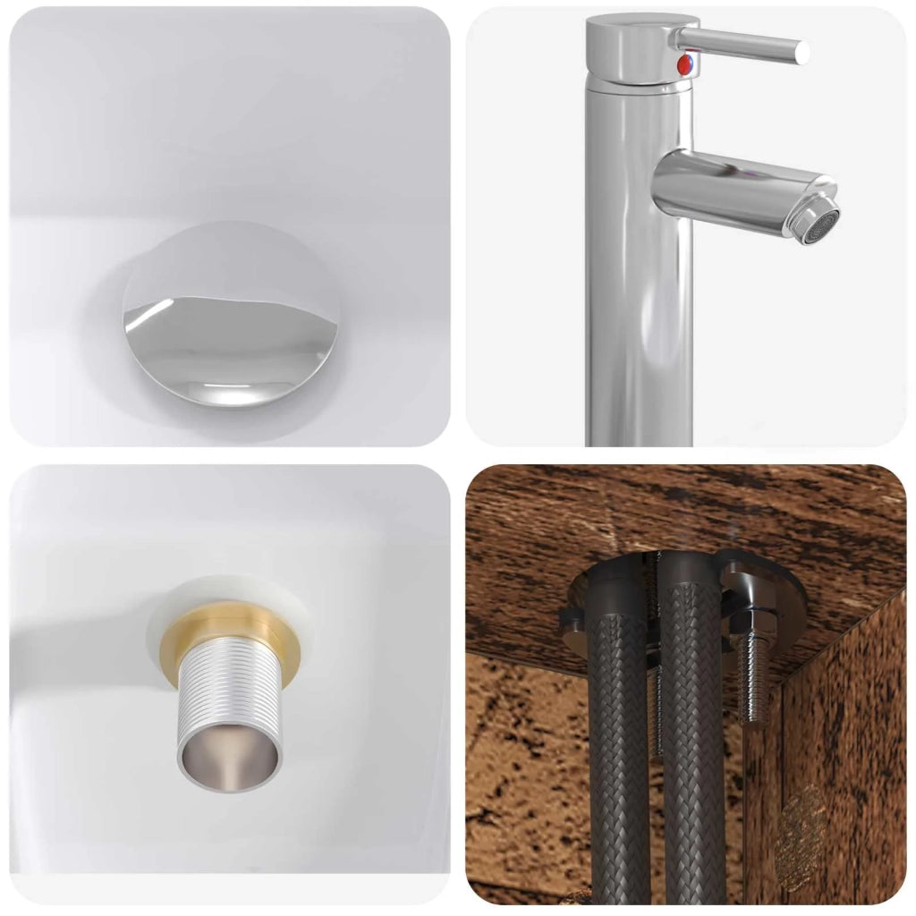 Set di mobili per il bagno 5 pz Legno antico 3406837