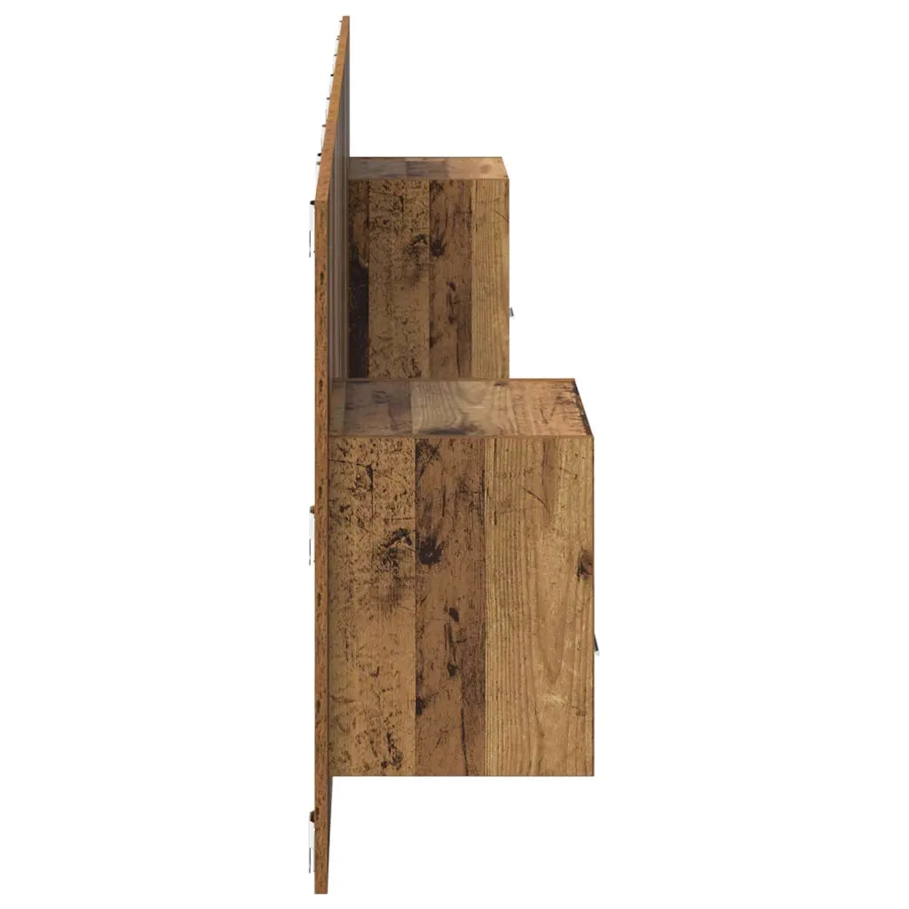 Testata con Comodino 3 pcs Legno vecchio Legno multistrato 3415614