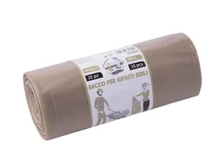 SACCO CALCINACCI LDPE- - colore ambra cm.40x70 lt.35 gr.57/62 rt da pz.15 - 20 pezzi