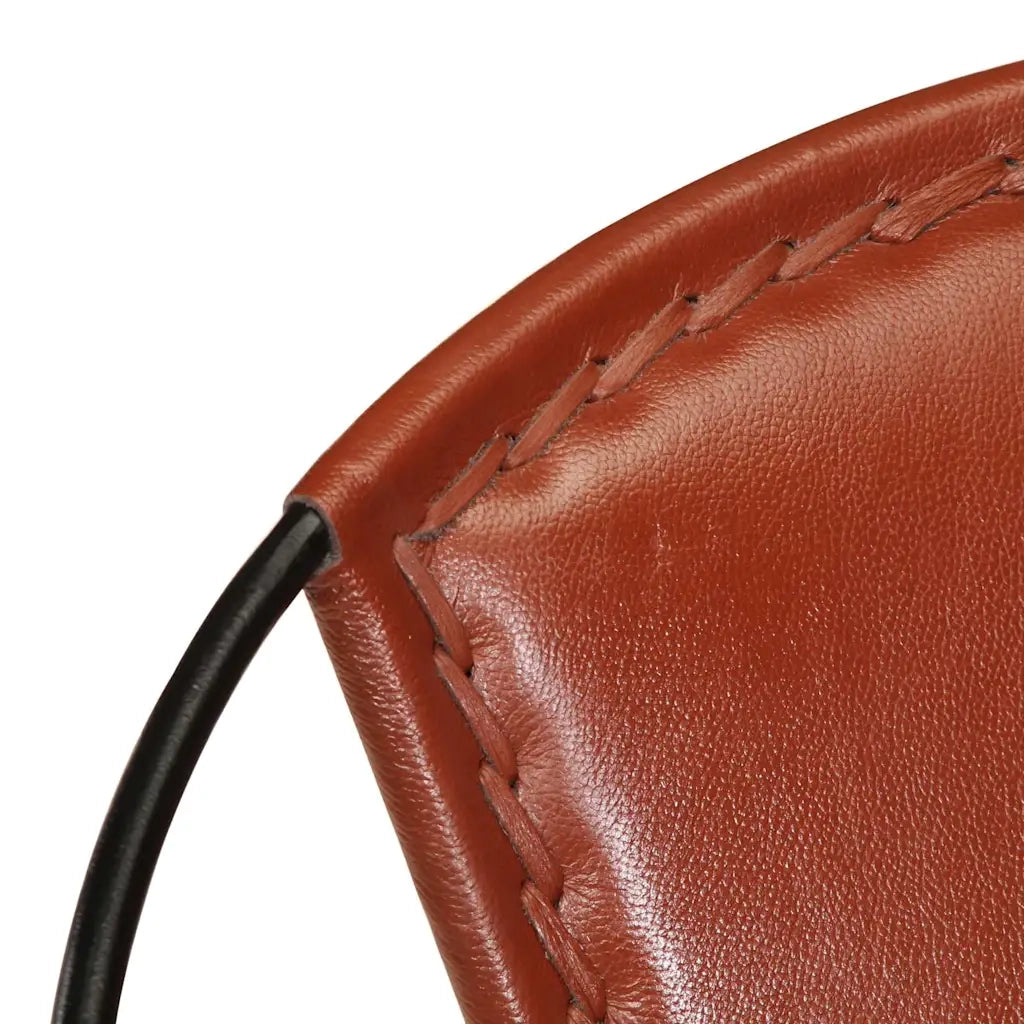 Poltrona | Sedia Marrone in Vera Pelle