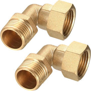 Pijpfittinge a 90 gradi in acciaio inox 1/2 pollice, 2 pezzi