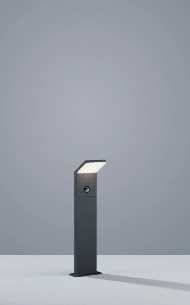 Paletto giardino PEARL LED 9W sensore antracite Trio