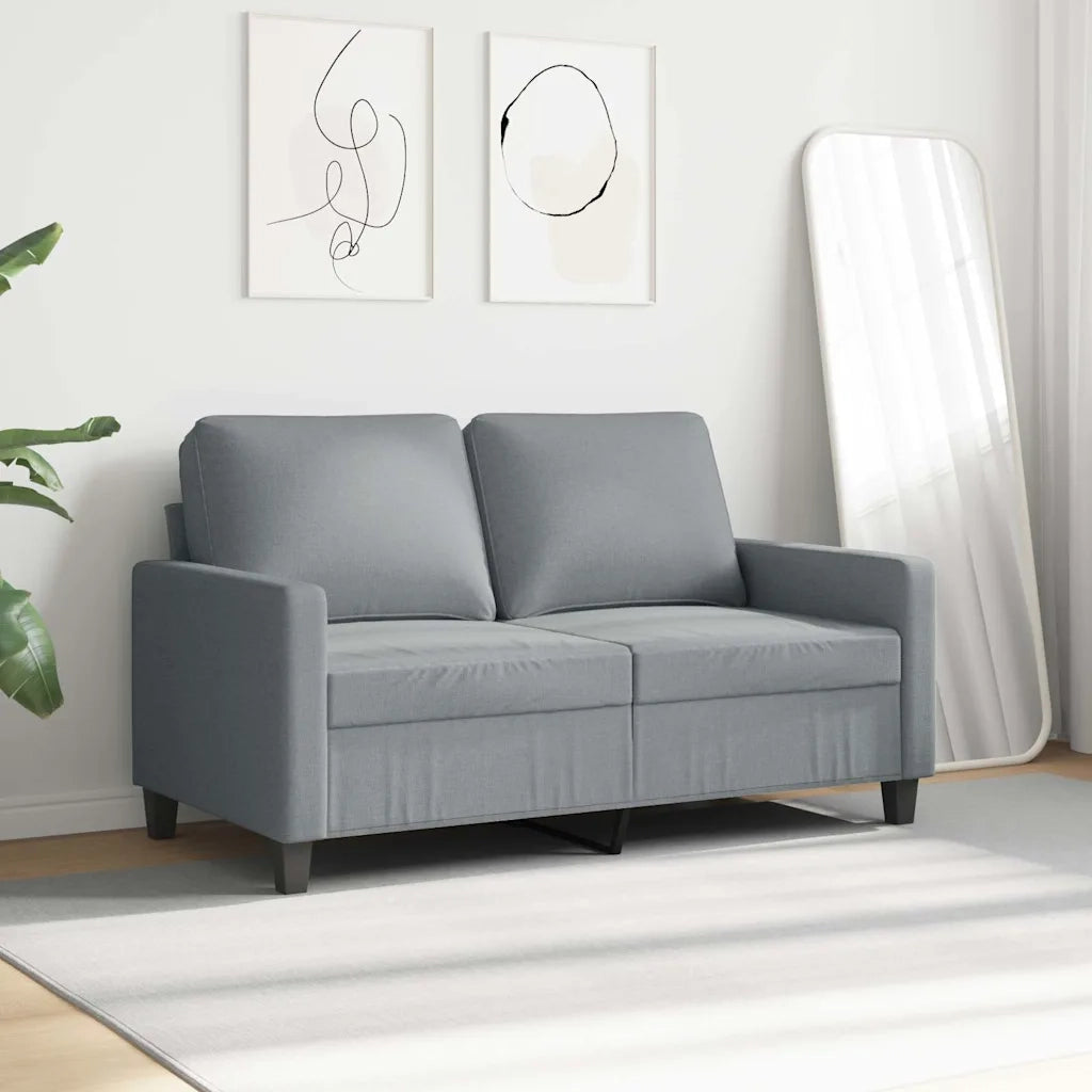 Divano a 2 Posti-Sofa 2 Posti Grigio Chiaro 120 cm in Tessuto 288044