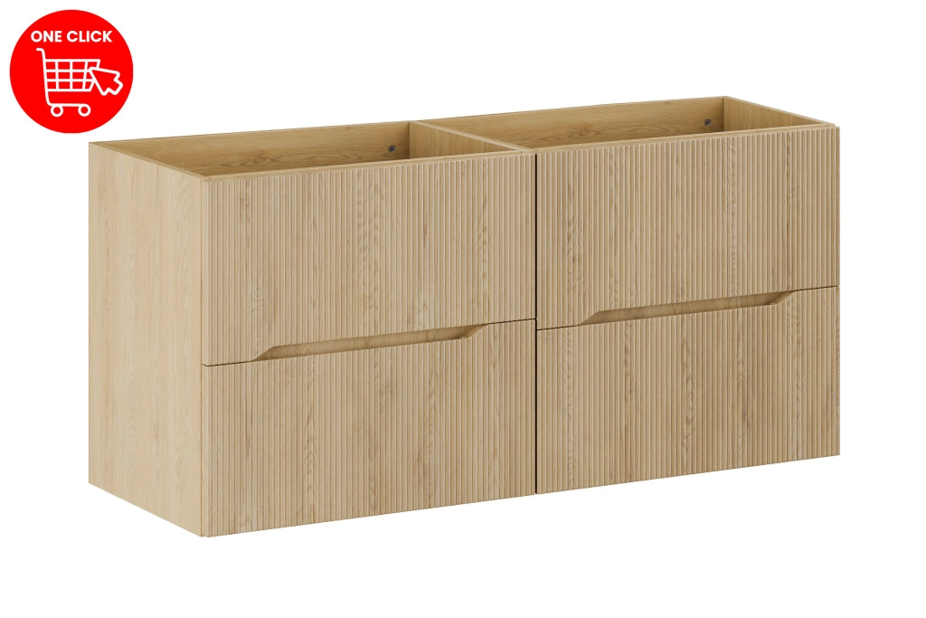 Set mobili bagno 120 cm Nordic Cremona 120 x 1401 x 46 cm