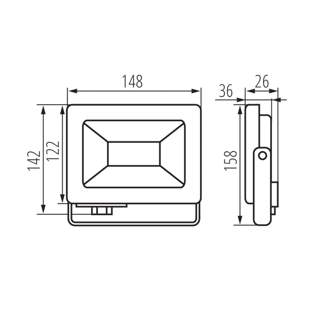 Kanlux ANTEM faretto LED esterno 30W 4000K IP65 nero
