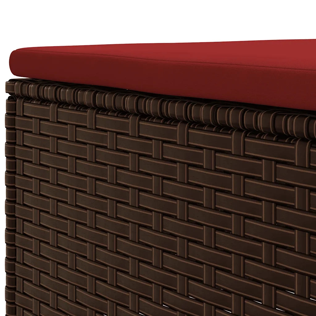 Set Divani da Giardino 8 pz con Cuscini in Polyrattan Marrone 3308237