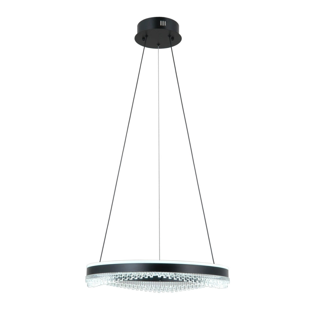 Lampada a sospensione LED anello Morte nera Italux