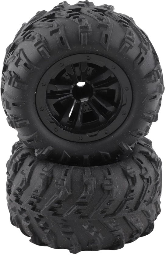 Autobanden RC Slijtvast - 2 pezzi - Pneumatici per ruote hex 85mm - Gomma antislip - Installazione facile - Migliorata aderenza - Ruote RC