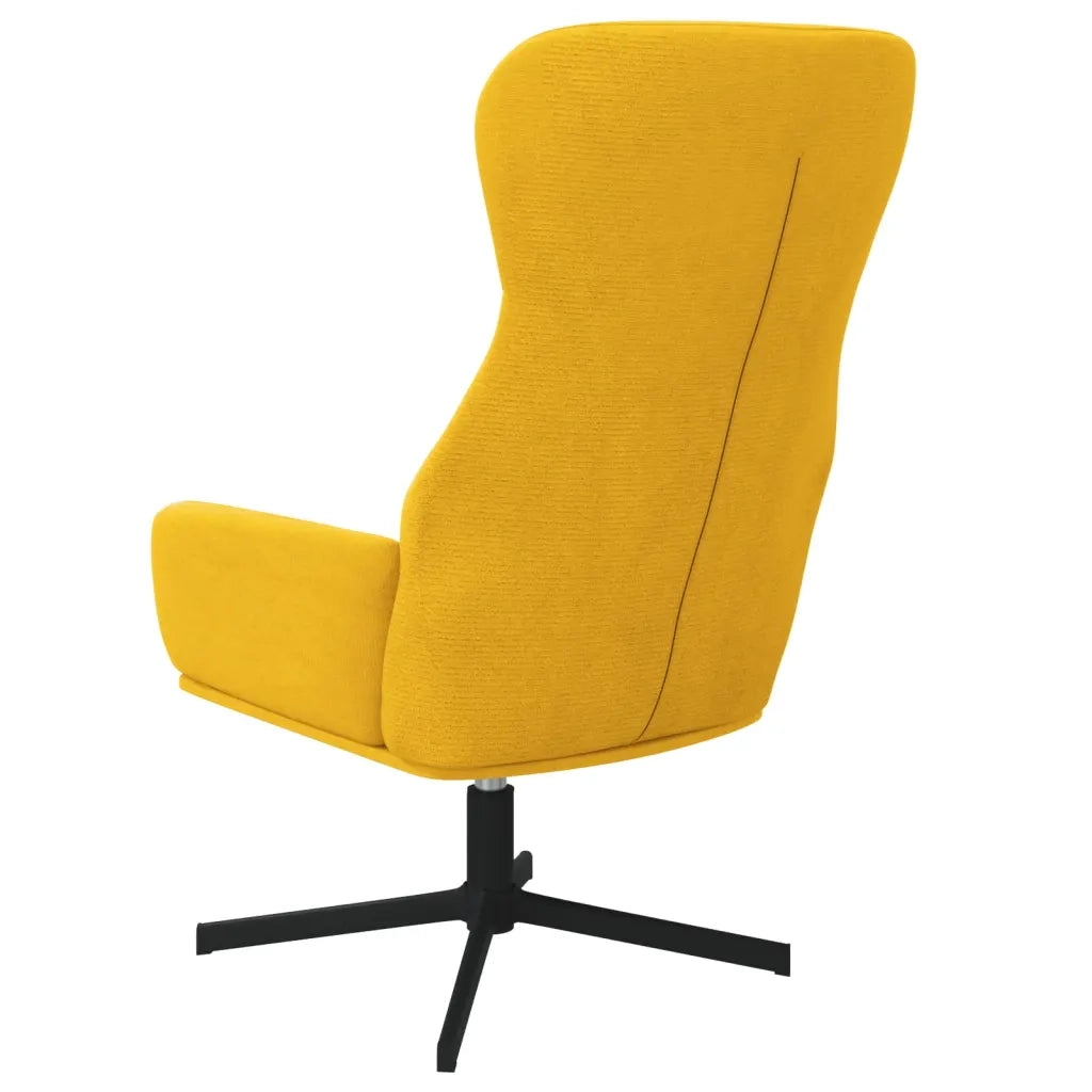 Sedia Relax Giallo Senape in Velluto 341115