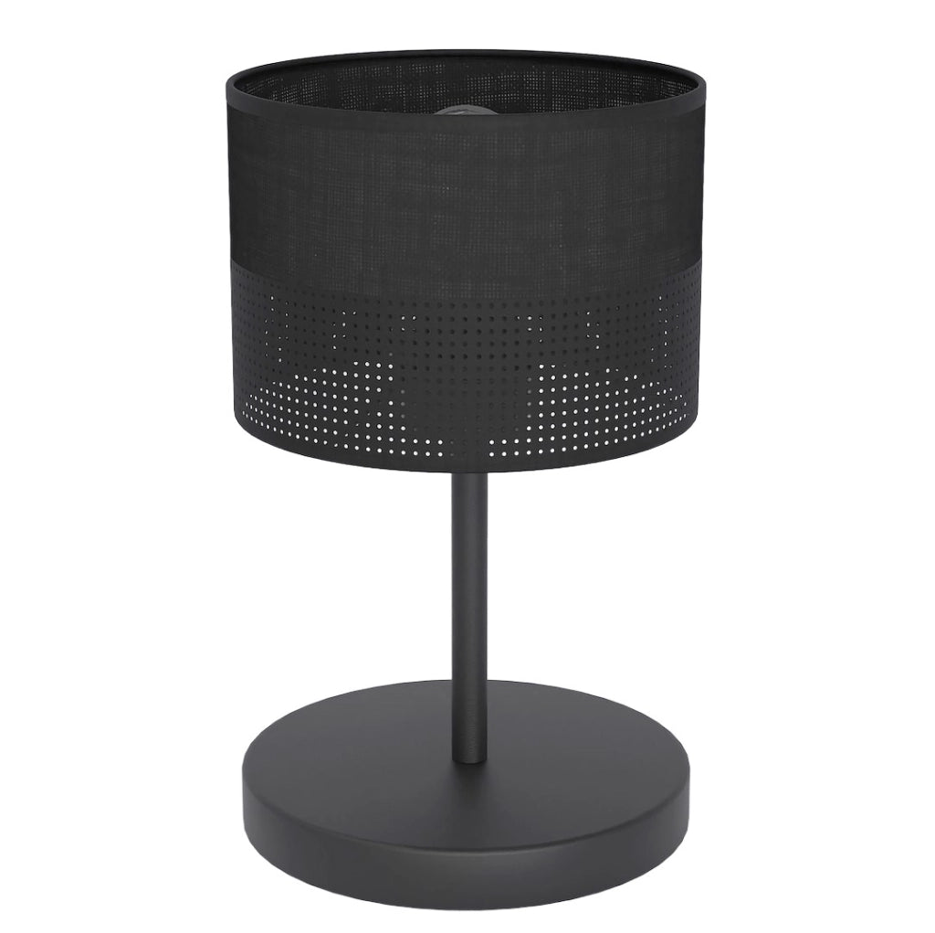 Lampada da tavolo KARBON nera in metallo 1xE27 Emibig