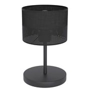 Lampada da tavolo KARBON nera in metallo 1xE27 Emibig