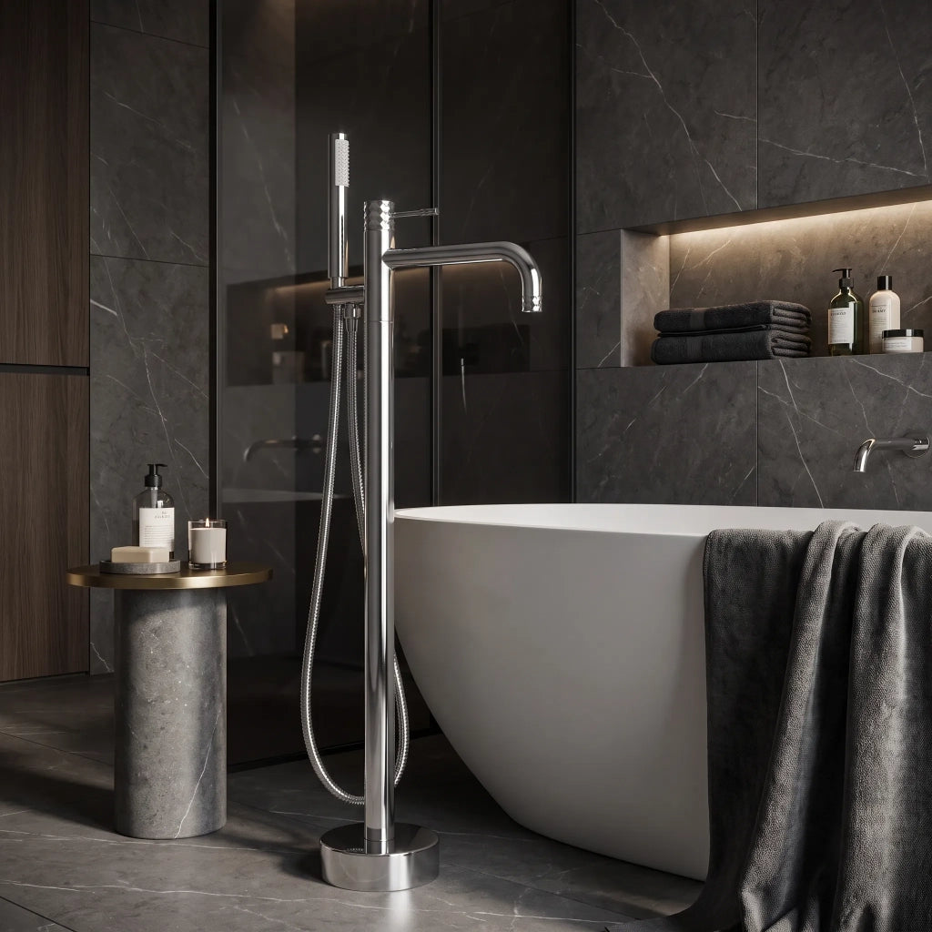 Rubinetto Indipendente Rea Lungo Diamond Chrome