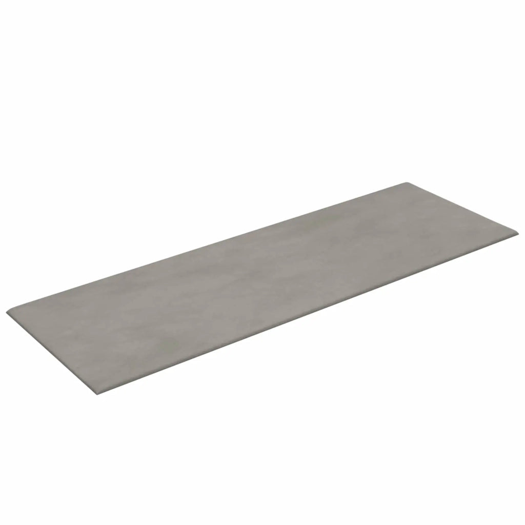 Testiera da Parete 12 pcs Grigio Chiaro Velluto 4008373