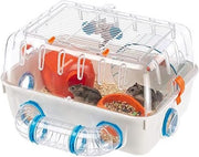 Casa per Hamster - 40,4 x 22,5 x 29,5 cm - Bianco, Rosso, Blu - S