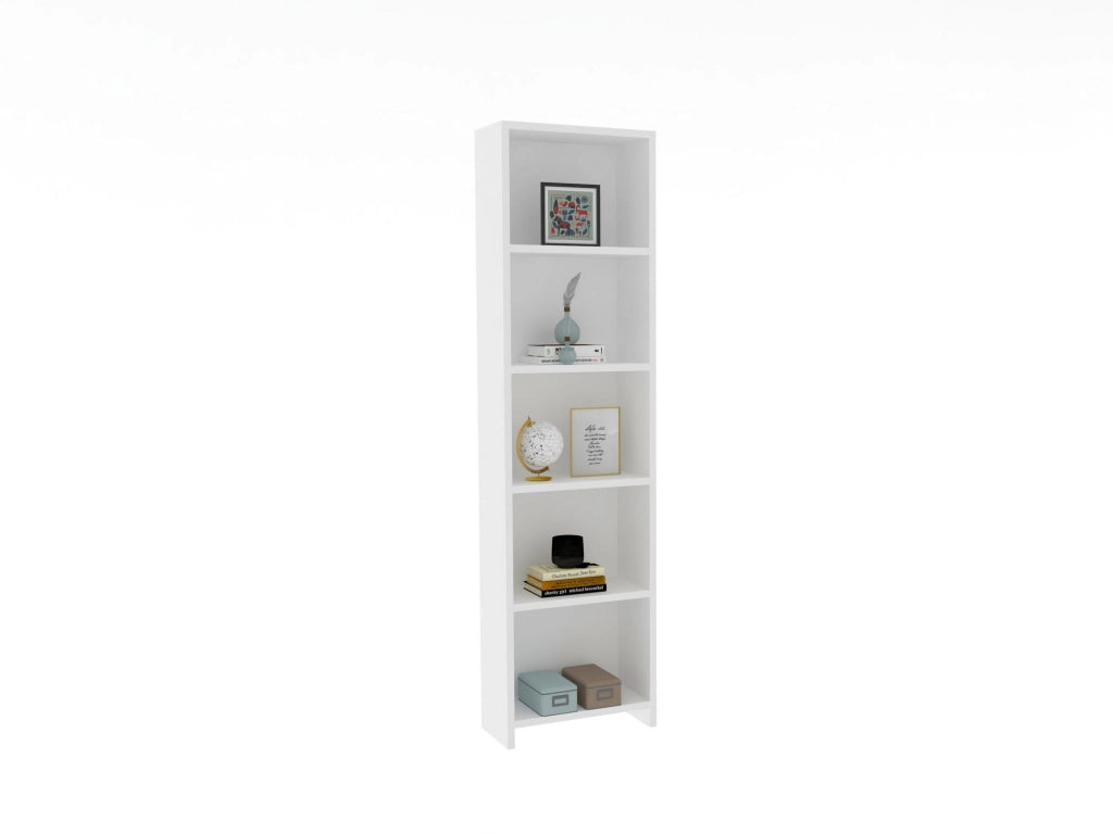 Libreria in legno "Barkin" - 40 x 19 x 150 cm - Bianco