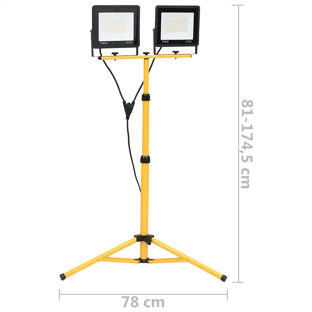 Faretto a LED con Treppiede 2x100 W Bianco Freddo 149662