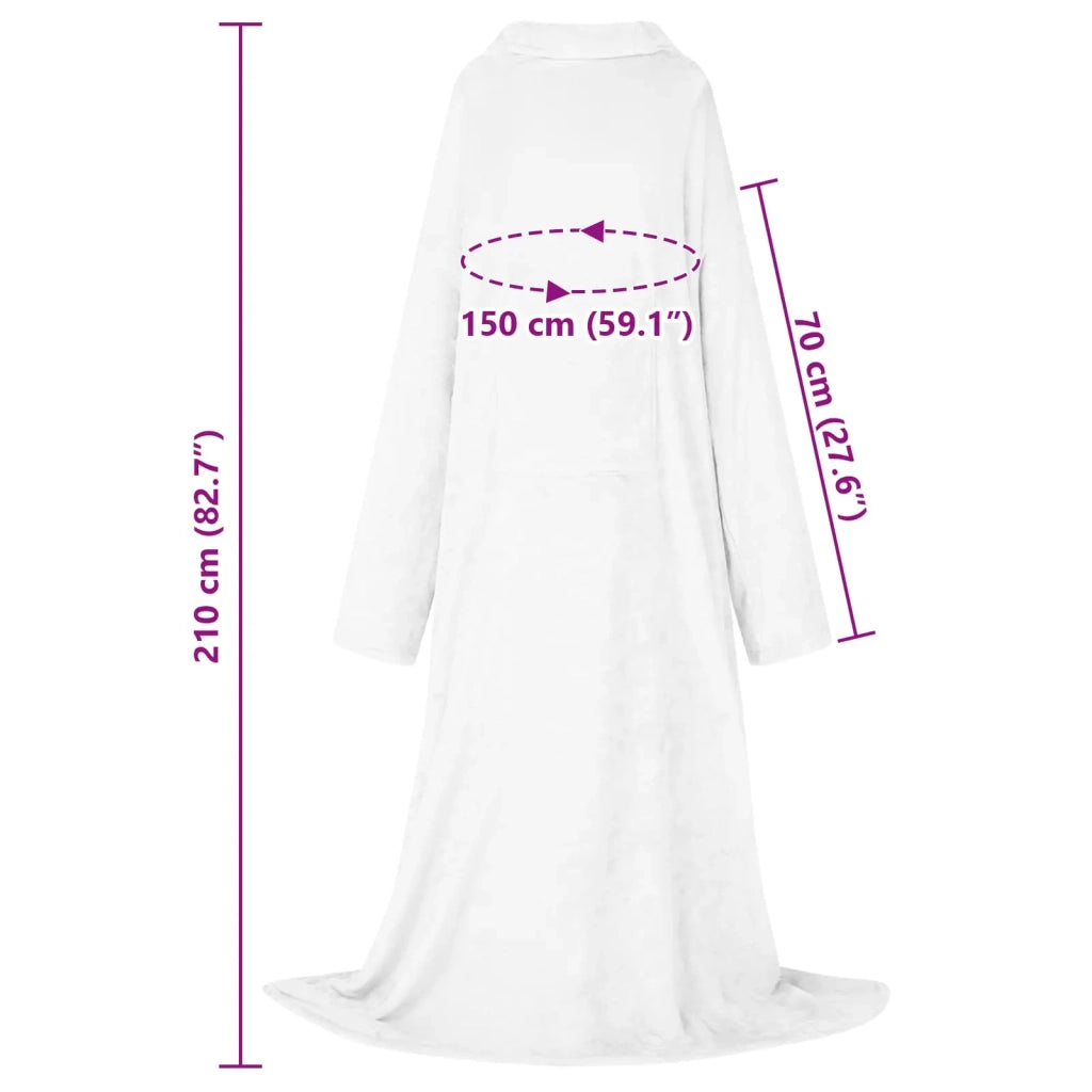 Felpa coperta Bianco F Flanella 42017179