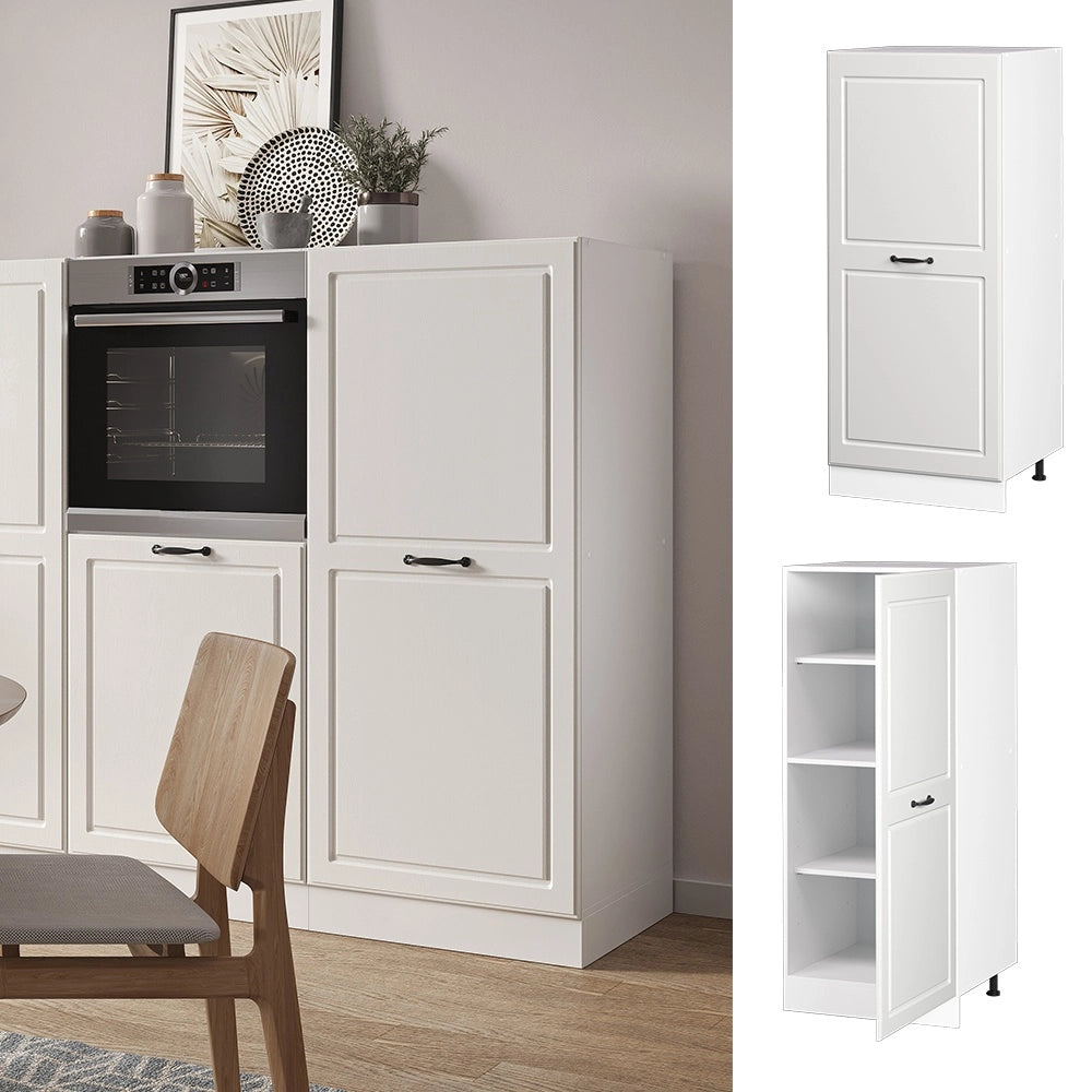 Mobile cucina dispensa R-Line Bianco rustico/Bianco 60 cm Vicco