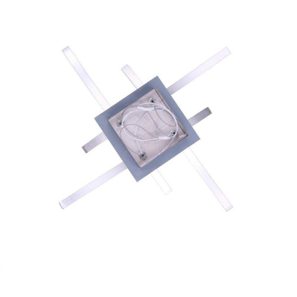 Trade Shop - Plafoniera Moderna Led Soffitto Con Bracci A Onda Luce Fredda Naturale Calda C05 -