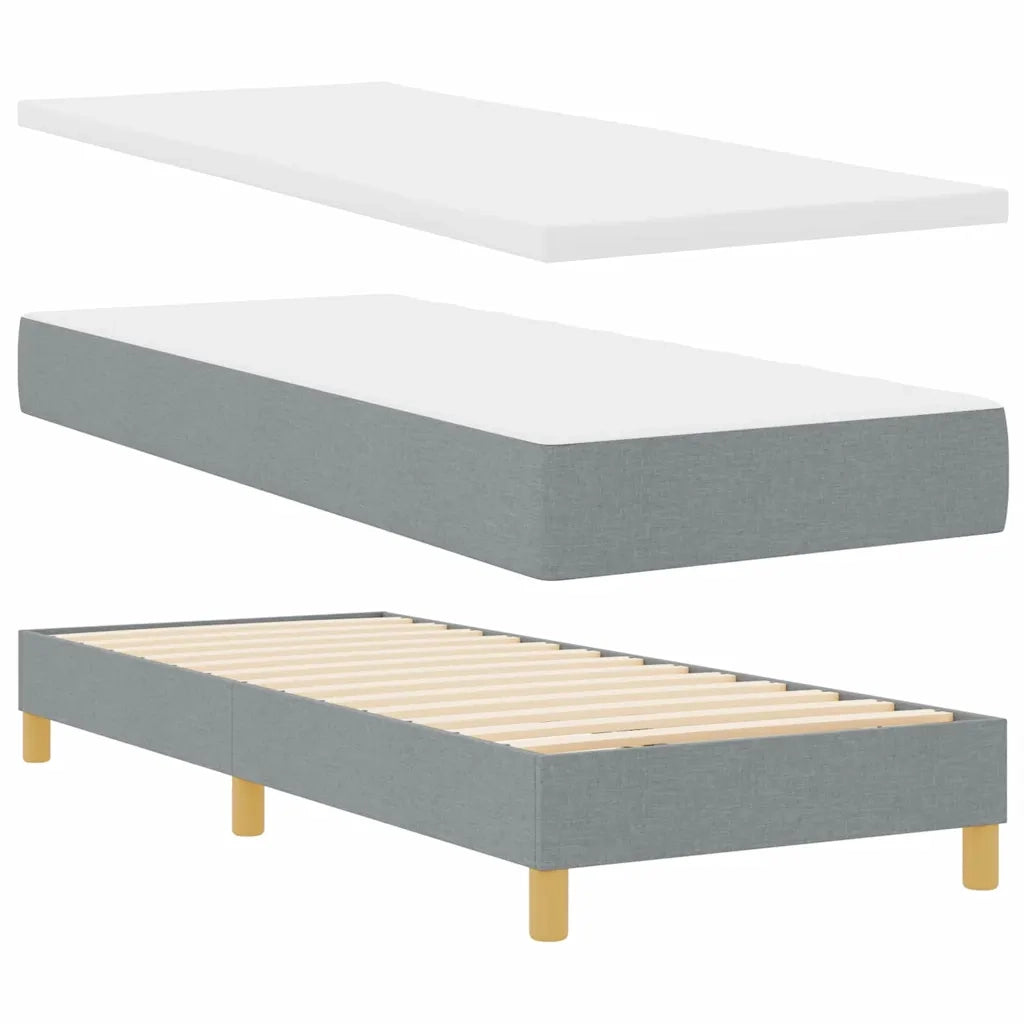 <strong>Letto a Molle< / strong> Grigio chiaro 80 x 200 cm
