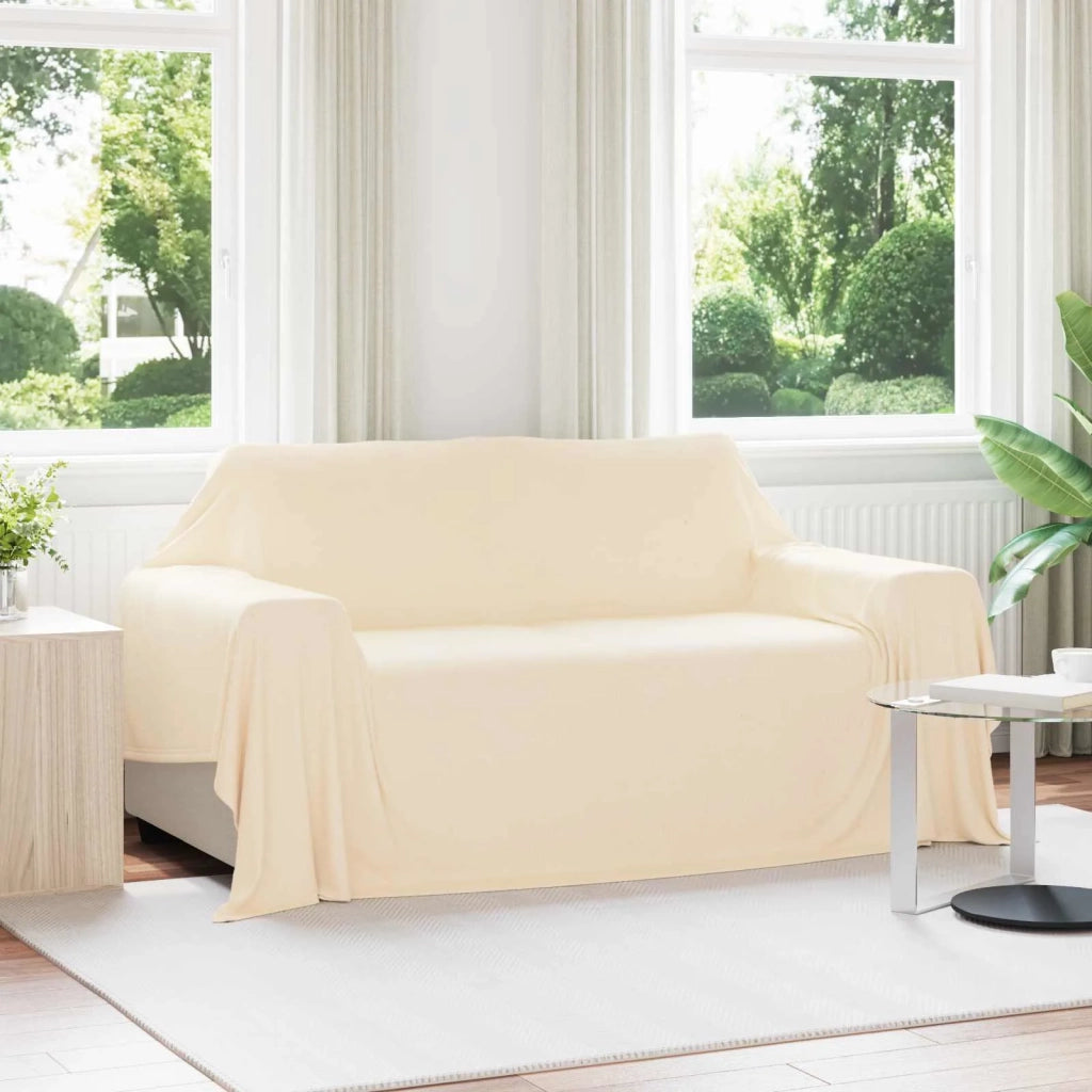 Coperta Crema 280 x 210 cm Panno 42017126