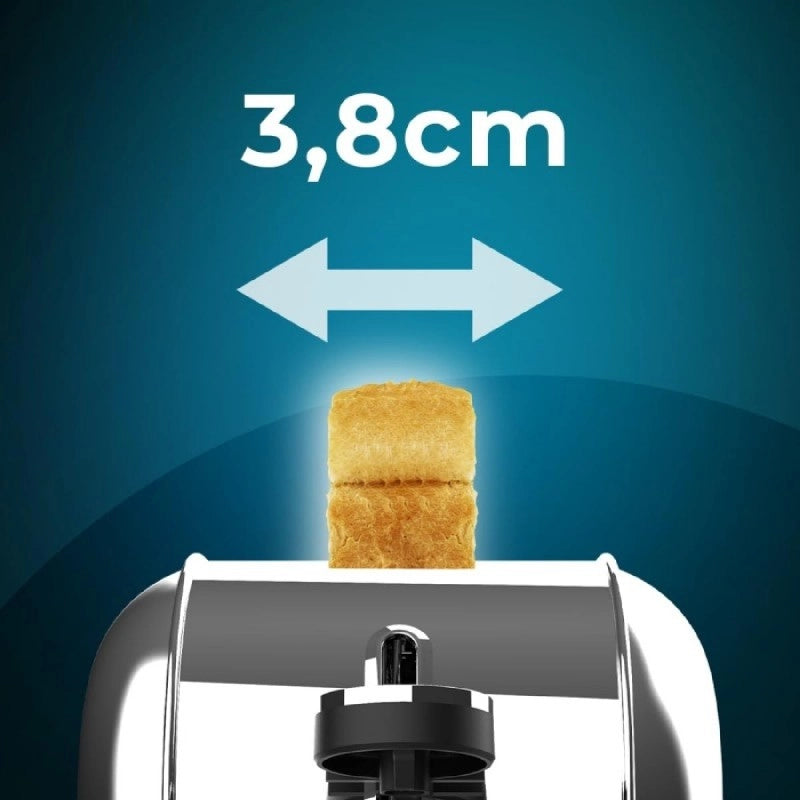 CECOTEC 04839 - Tostapane Toastin' time 850 Inox Long Lite