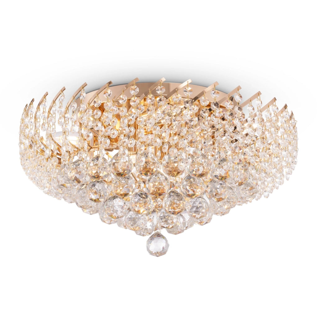 Lampadario Karolina cristallo ottone 9 luci Maytoni