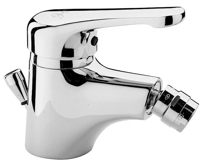 Rubinetto Miscelatore Monocomando per Bidet con Scarico Automatico Cromato serie PEGASO