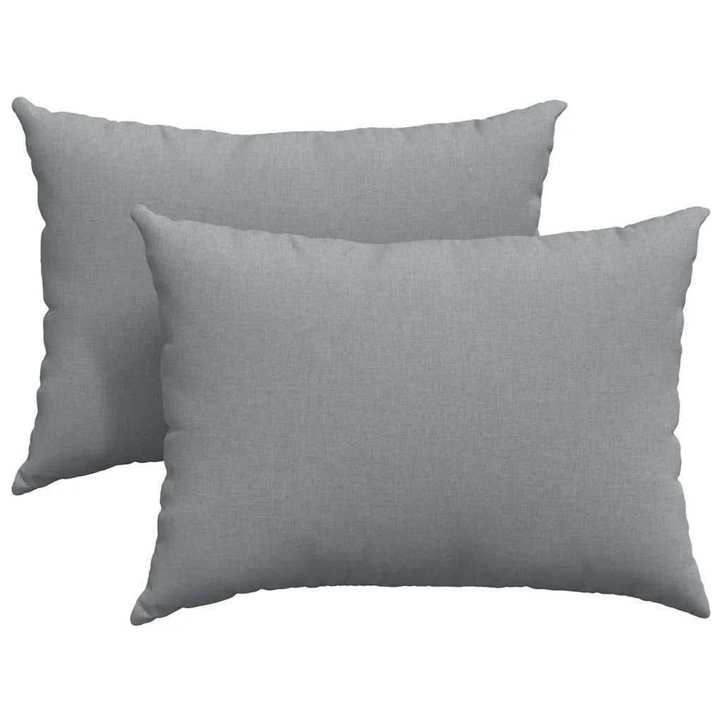 Cuscini da Divano 2 pcs Grigio chiaro 70 x 50 cm Tessuto 42013739