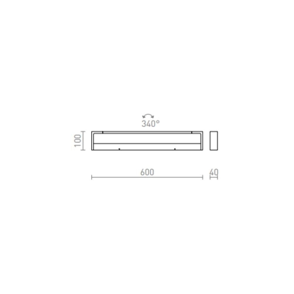 Lampada per specchio IMPERISO 60 bianco 230V LED 18W IP44 3000K
