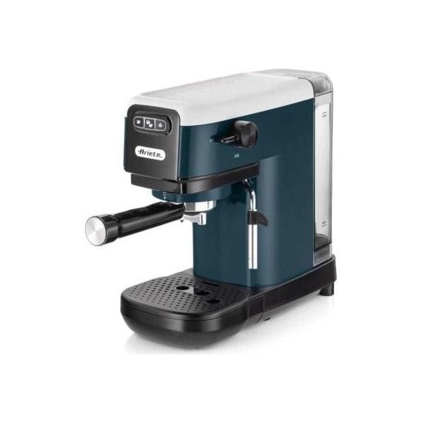 Ariete 1399 macchina da caffè espresso snow white, per polvere e cialde ese, 1300 w, capacità 1,1l, 15 bar di pressione, filtro 1, 2 tazze e cialda ese, cappuccino, bianco - ARI1399/11