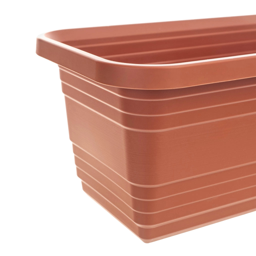 Vaso da fiori per balcone KADAX, 80 cm, rosso mattone.