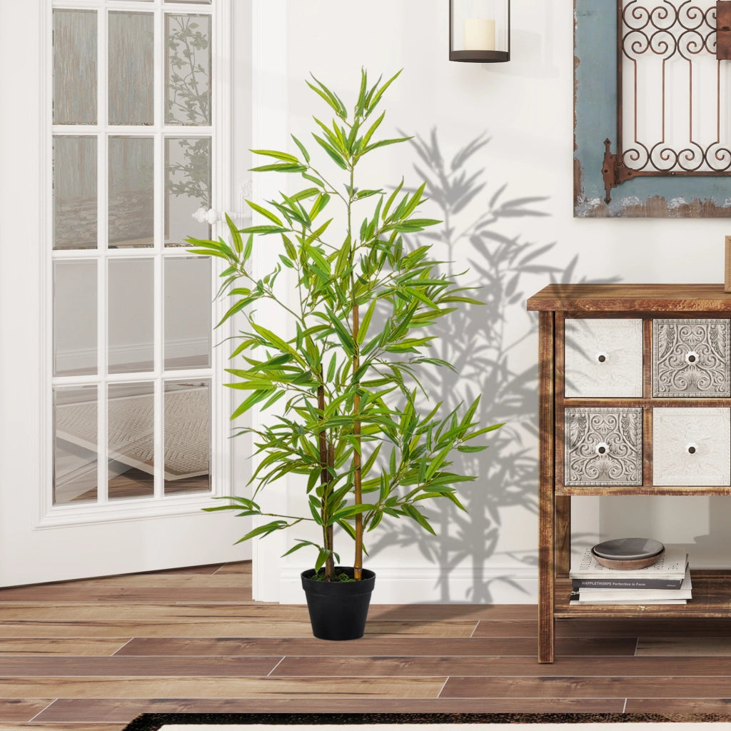 Pianta artificiale di bamb¨´ con vaso ¨C zephmum ¨C altezza 120 cm