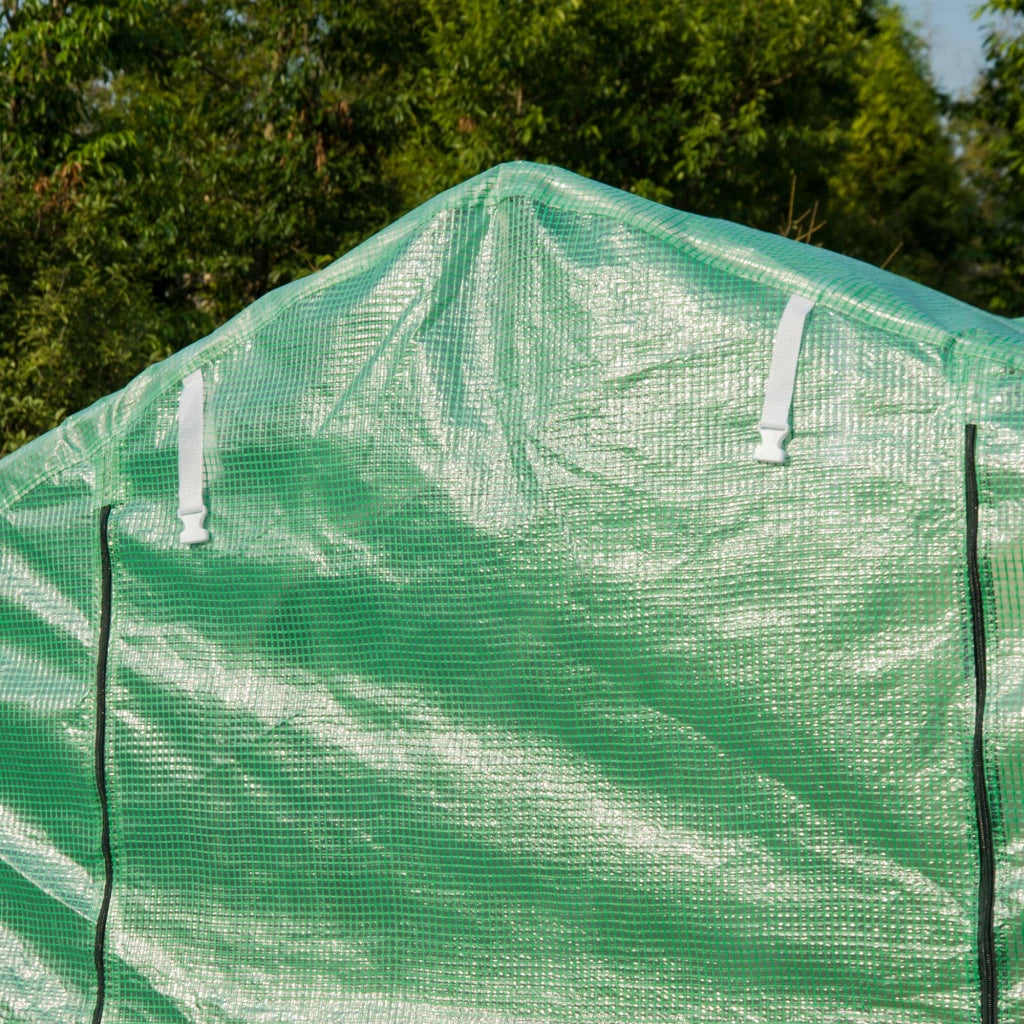 Serra Tunnel 4x2x2 m con 8 Finestre e Porta ¨C Minimal ¨C Verde